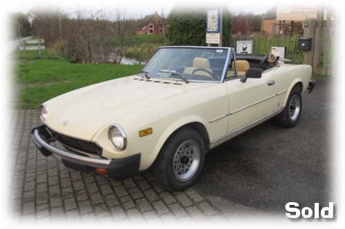 Fiat 124 Spider Convertible 1980